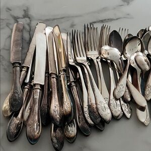 Over 50 pieces of vintage flatware